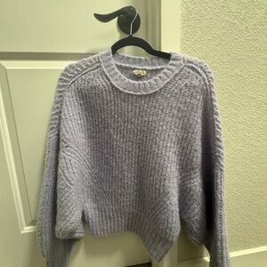 Pilcro Soft Lilac Crew Neck Sweater